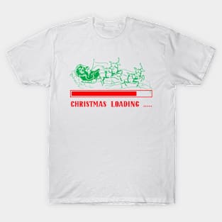 cool retro christmas loading gift T-Shirt